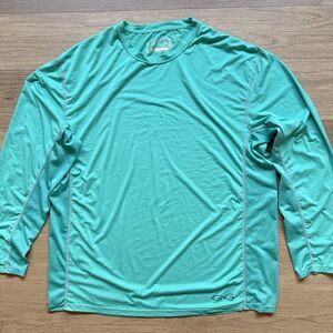 Game Guard Shirt Men 2XL Caribbean Performance Crew Tee Breathable Fishing